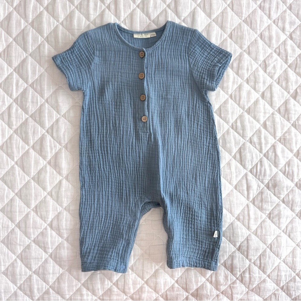 Elegant Baby Organics- Blue Muslim